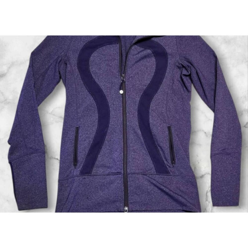 Lululemon Size 8 Purple Stride Full Zip - Picture 3 of 4